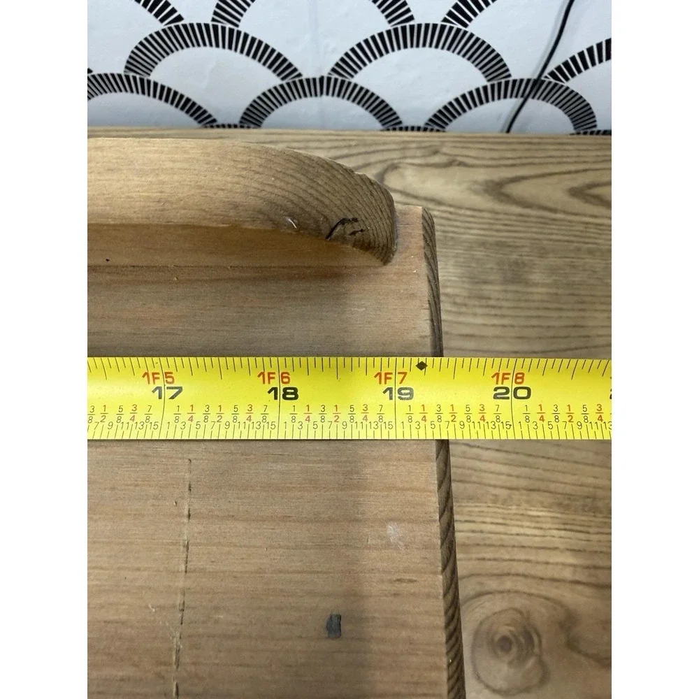 VTG Wooden Wall Shelf Hooks Heart Cut Out Cubby Trinket Farmhouse Cottage Core